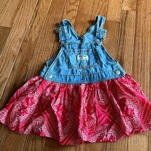 Oshkosh Infant Denim Jumper Bandana Dress